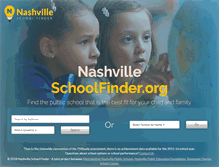 Tablet Screenshot of nashvilleschoolfinder.org